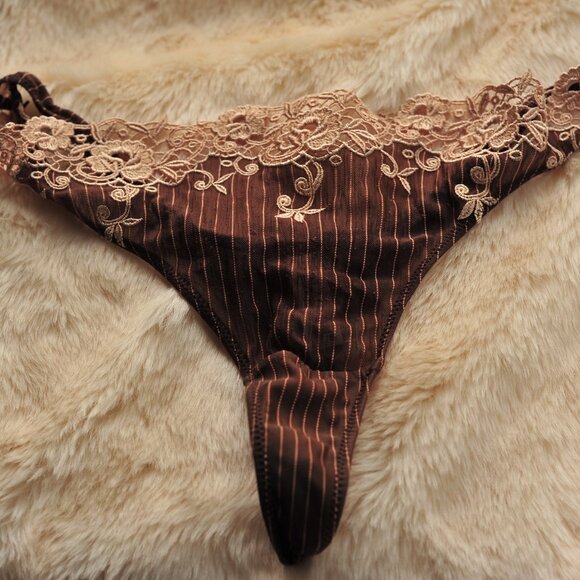 !pcs Acousma Vintage Nylon Embroidery Floral Cute Thong - Picture 13 of 15